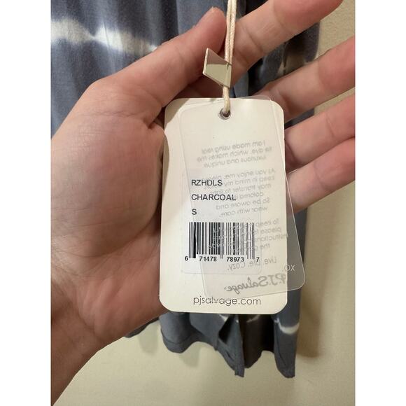 PJ Salvage NWT Sz S Tie Dye Shirt Happy Days Long Sleeve Round Neck - Picture 3 of 7